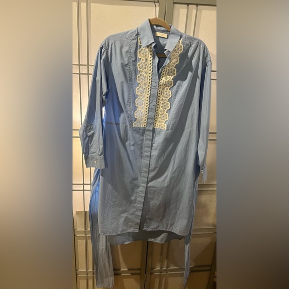 Sandro “Cox” Poplin Dress Fr 40 US 8 - Picture 6 of 13